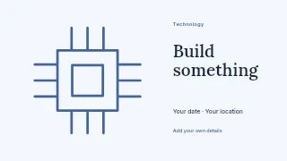 Build Something youtube thumbnail template · Horizontal photo dialogue