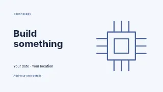 Build Something youtube thumbnail template · Horizontal photo dialogue