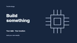 Build Something youtube thumbnail template · Horizontal photo dialogue