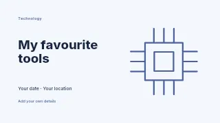 My Favourite Tools youtube thumbnail template · Horizontal photo dialogue
