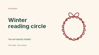 Winter reading circle youtube thumbnail template · Horizontal photo dialogue