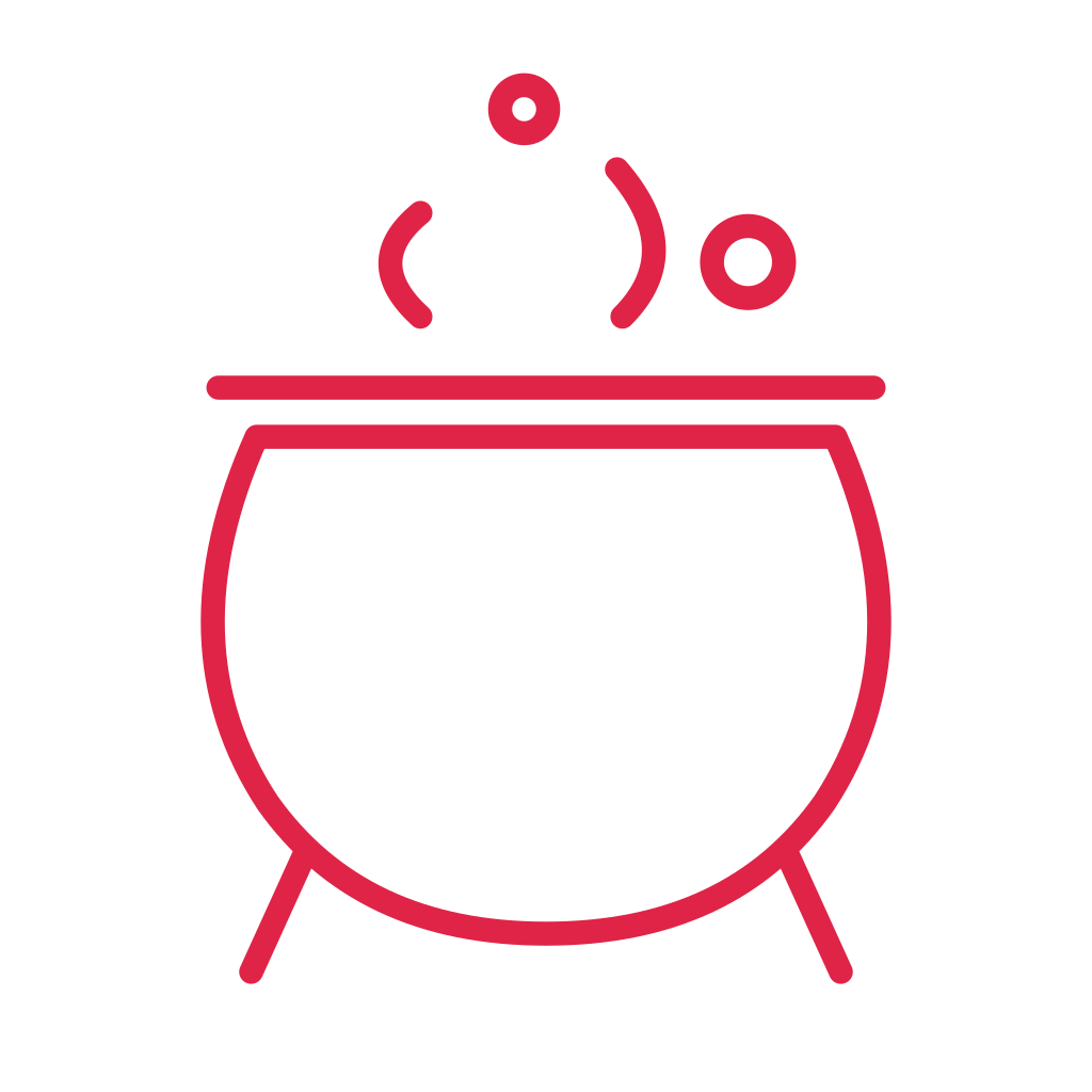 Halloween potion cauldron.