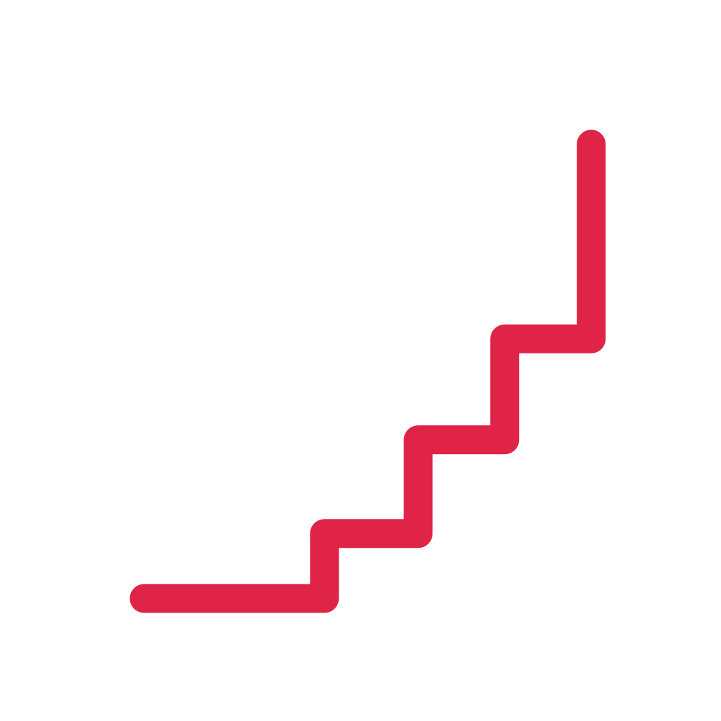 A stepped corner ornament opens towards the centre from the bottom right corner.