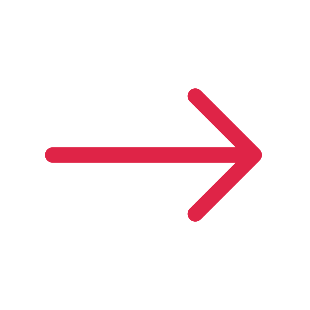 A straight arrow points right with open space around its edges.
