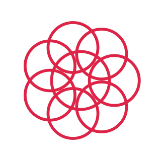 7 petal outline flower.