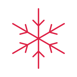 6 arm snowflake with 1 branch tiers at 45 degrees.
