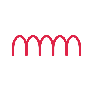 A horizontal divider repeats 5 arches motifs in an evenly spaced row.