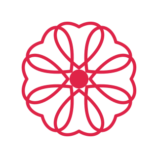 A radial flower has 8 open petals arranged around a circular centre.