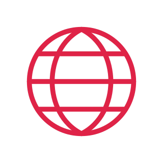 A round globe is divided by three latitude lines and a curved meridian.