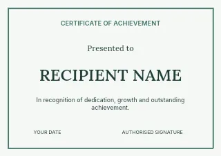 Beginner strength session certificate template · Structured certificates