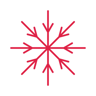 8 arm snowflake with 1 branch tiers at 30 degrees.