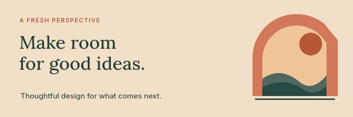 Make room for ideas banner template · Creative banner