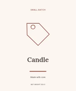 Citrus & cedar label template · Artisan label