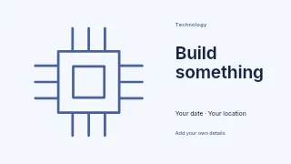 Build Something youtube thumbnail template · Horizontal photo dialogue