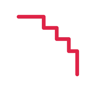 A stepped corner ornament opens towards the centre from the top right corner.