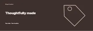 Thoughtfully Made banner template · Horizontal photo dialogue