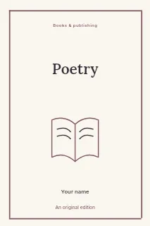 Things we keep book cover template · Framed editorial