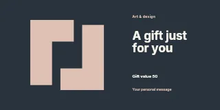 A Creative Workshop gift voucher template · Horizontal photo dialogue