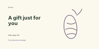 Easter craft workshop gift voucher template · Horizontal photo dialogue
