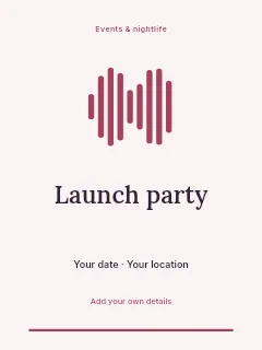 Autumn Launch Party invitation template · Botanical invitation