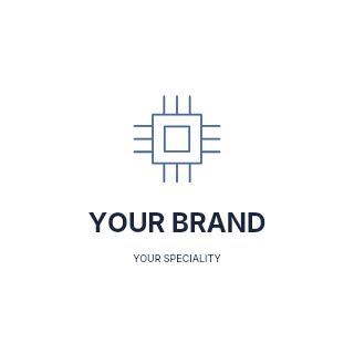 Creative coding workshop logo template · Refined identity