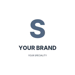 Student project showcase logo template · Refined identity