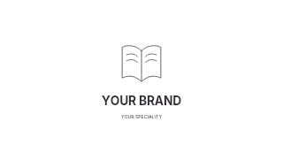 Books & stories logo template · Refined identity