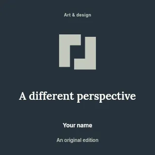 A Different Perspective podcast cover template · Illustrated folio