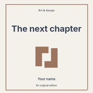The Next Chapter podcast cover template · Studio 2