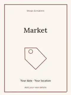 Local Makers poster template · Framed editorial