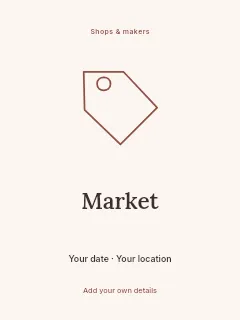 Local Makers poster template · Illustrated folio