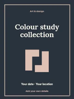 Colour study collection poster template · Framed editorial