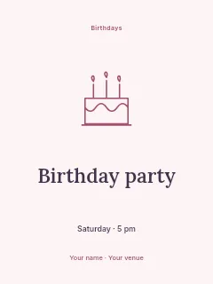Thirty & Thriving poster template · Illustrated folio