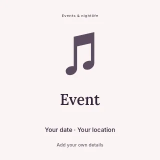 Save the date social media post template · Illustrated folio