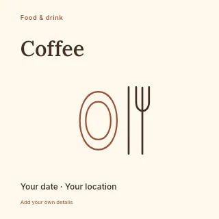The coffee edit social media post template · Fine-line cover