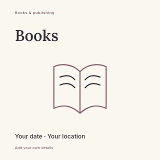 Your next chapter social media post template · Fine-line cover