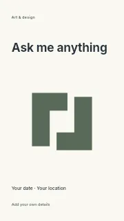 Ask Me Anything instagram story template · Fine-line cover
