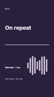 On repeat instagram story template · Typography & ornament
