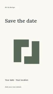 Save the Date instagram story template · Fine-line cover