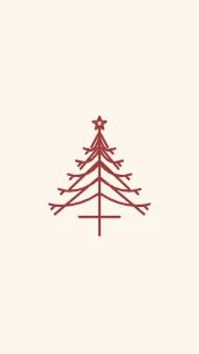 Winter reading circle phone wallpaper template · Botanical artwork
