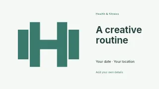 A Creative Routine youtube thumbnail template · Horizontal photo dialogue
