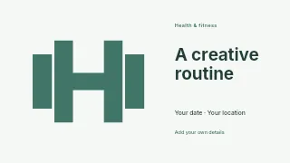 A Creative Routine youtube thumbnail template · Horizontal photo dialogue