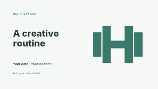 A Creative Routine youtube thumbnail template · Horizontal photo dialogue