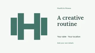 A Creative Routine youtube thumbnail template · Horizontal photo dialogue