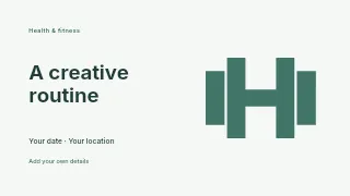 A Creative Routine youtube thumbnail template · Horizontal photo dialogue