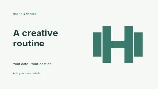A Creative Routine youtube thumbnail template · Horizontal photo dialogue
