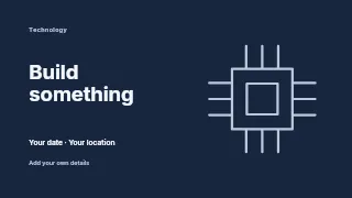 Build Something youtube thumbnail template · Horizontal photo dialogue