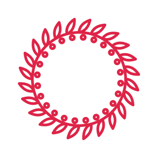 24 leaf berry wreath.