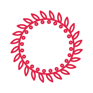 24 leaf reverse berry wreath.