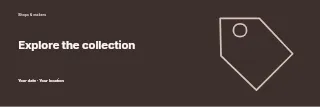 Explore the Collection banner template · Horizontal photo dialogue